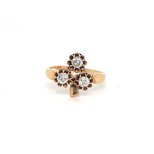 14kt Gold Flower Ring