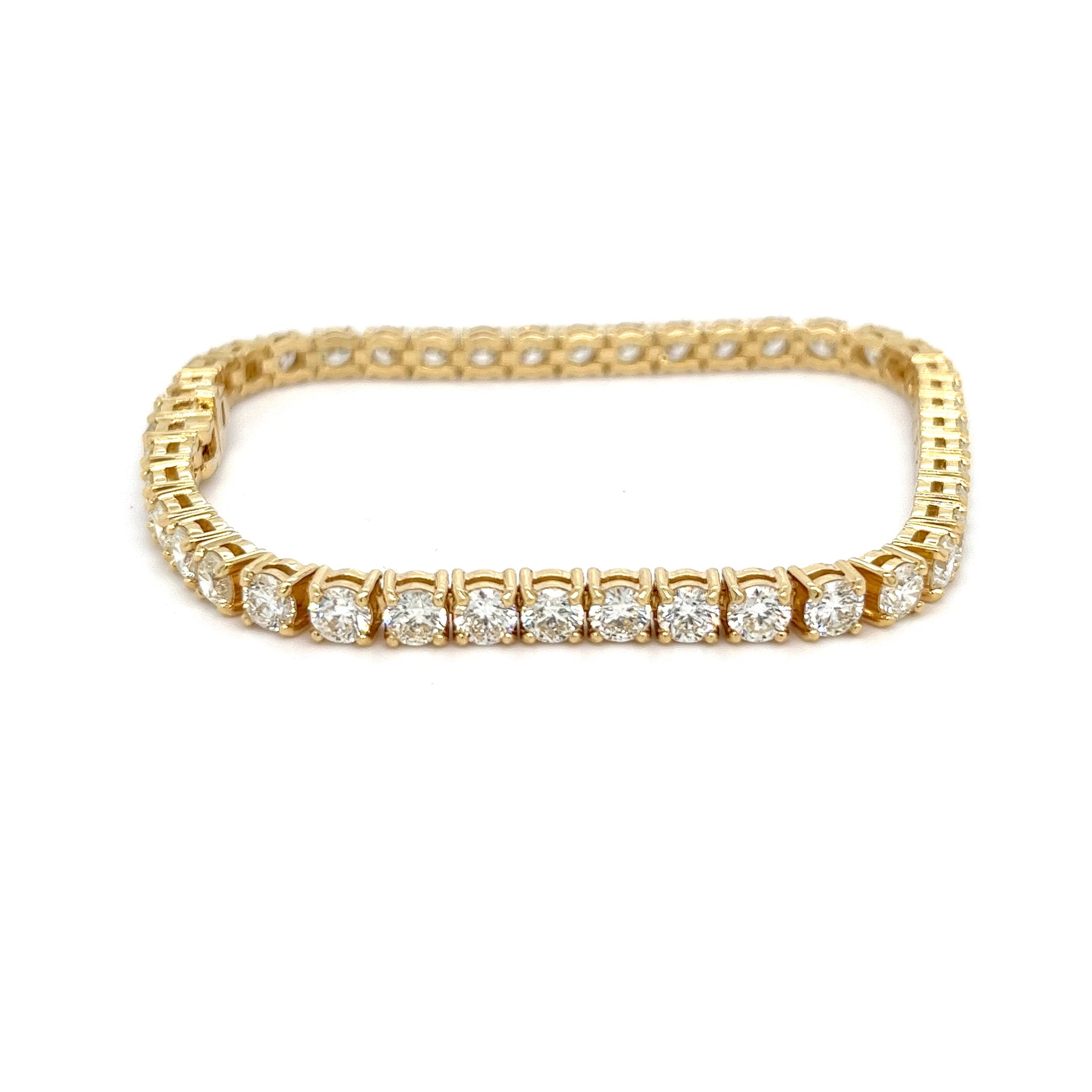 18kt Yellow Gold Tennis Bracelet 1