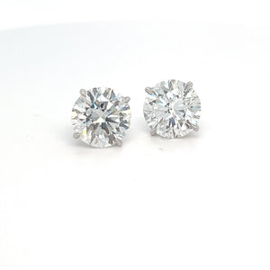 8.16 cttw Diamond 18kt White Gold Studs