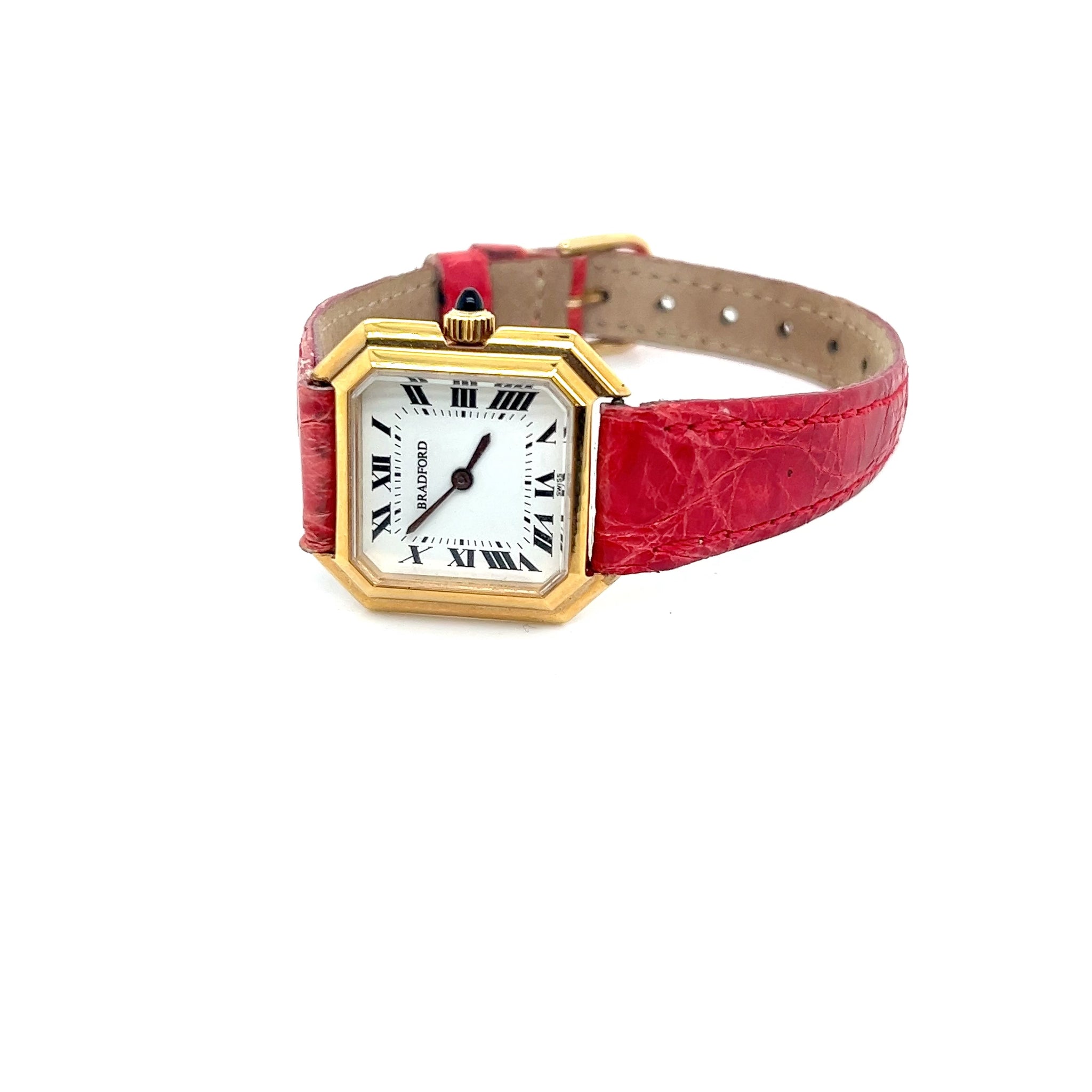 Glenn Bradford Octagon Watch with Crocodile Strap