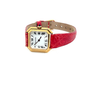 Glenn Bradford Octagon Watch with Crocodile Strap