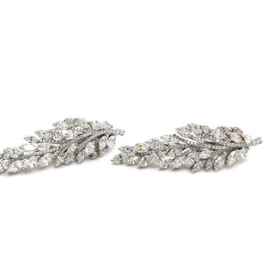 18kt White Gold Diamond Chandeliers Earrings