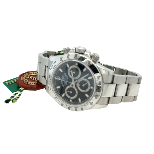 2001 Rolex Daytona 116520 Stainless Steel Black Dial Stickered