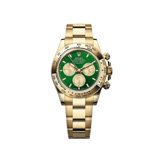 2026 Rolex Daytona 126508 "John Mayer 2.0" Yellow Gold Green Dial Golden Subdials