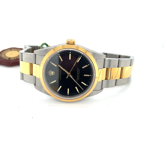 NOS 2002 Rolex Oyster Perpetual 34mm Black