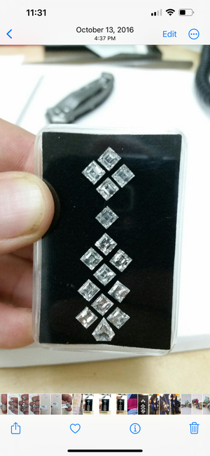 Important Step-cut Diamond Earrings