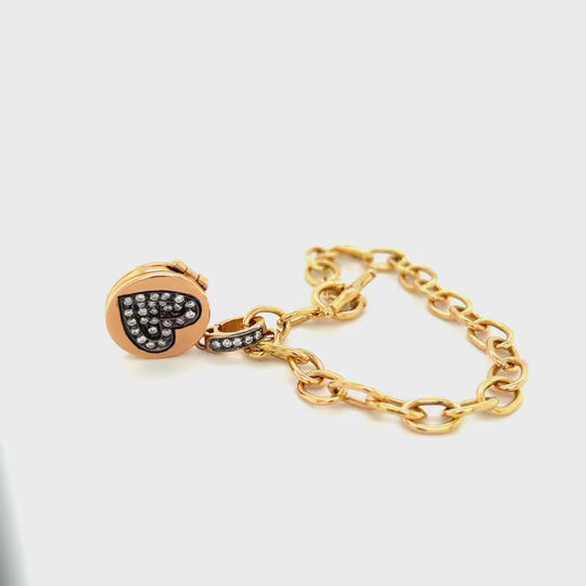 Award-Winning Pavé Diamond Love Locket Charm Small