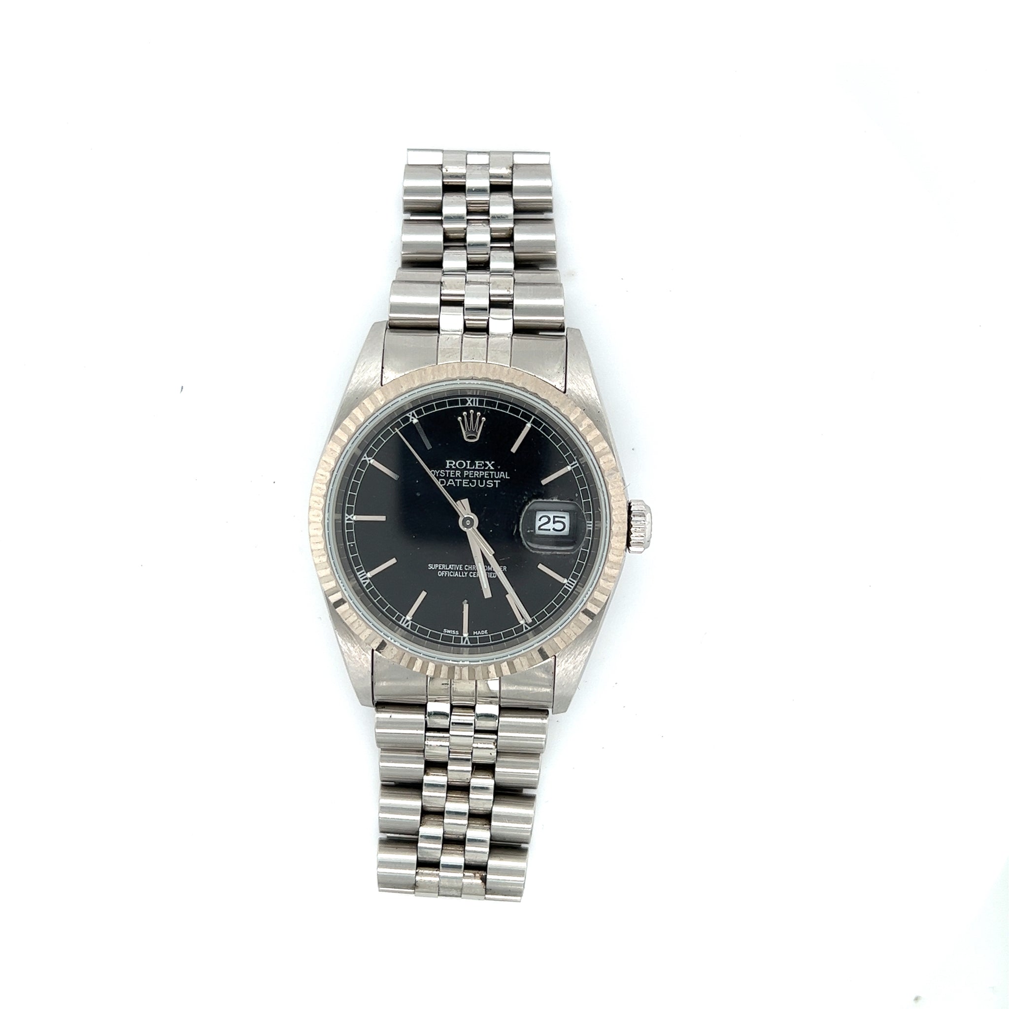 NOS 2001 Rolex Datejust 36 Black Dial