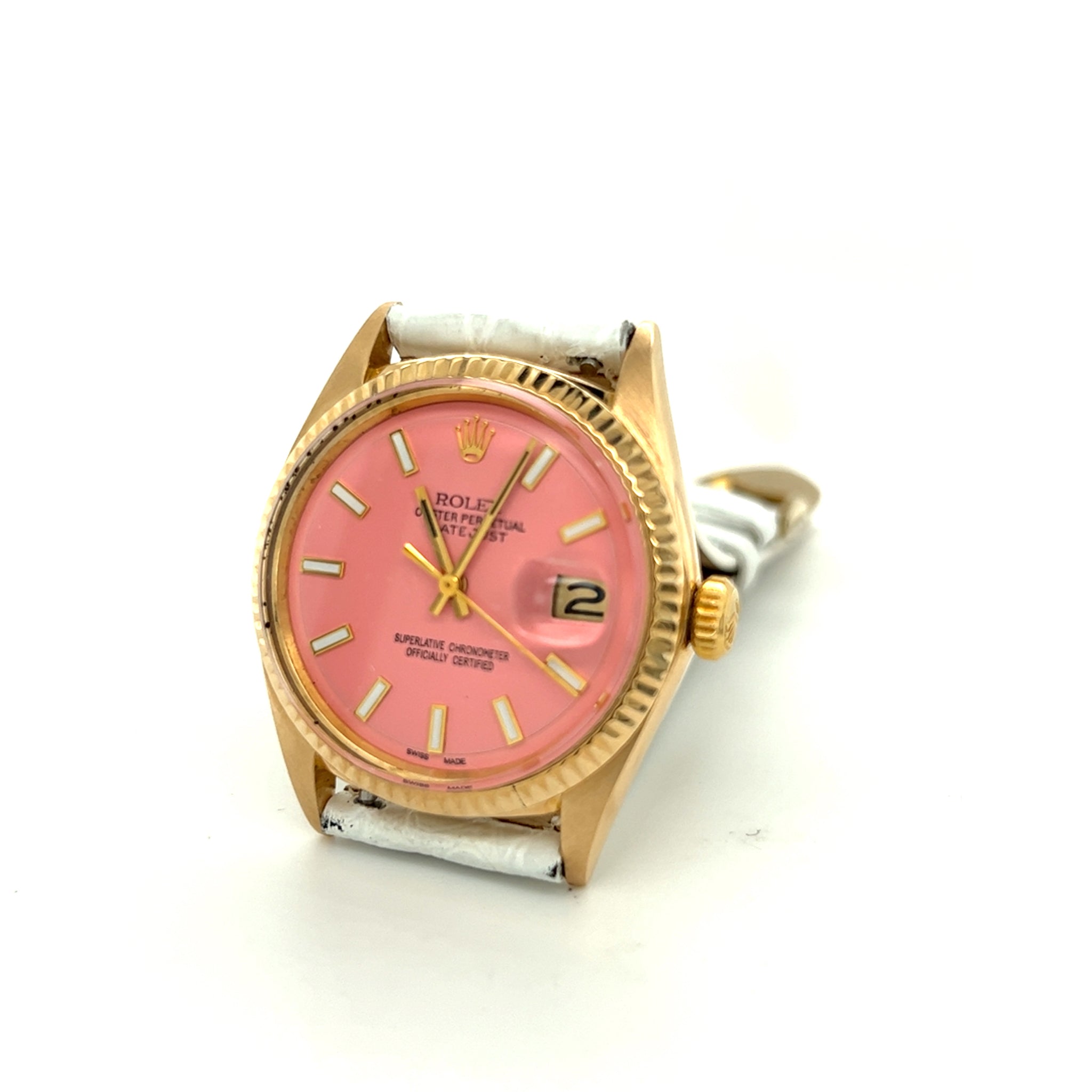 1969 Rolex Datejust 36 Coral 18kt Gold