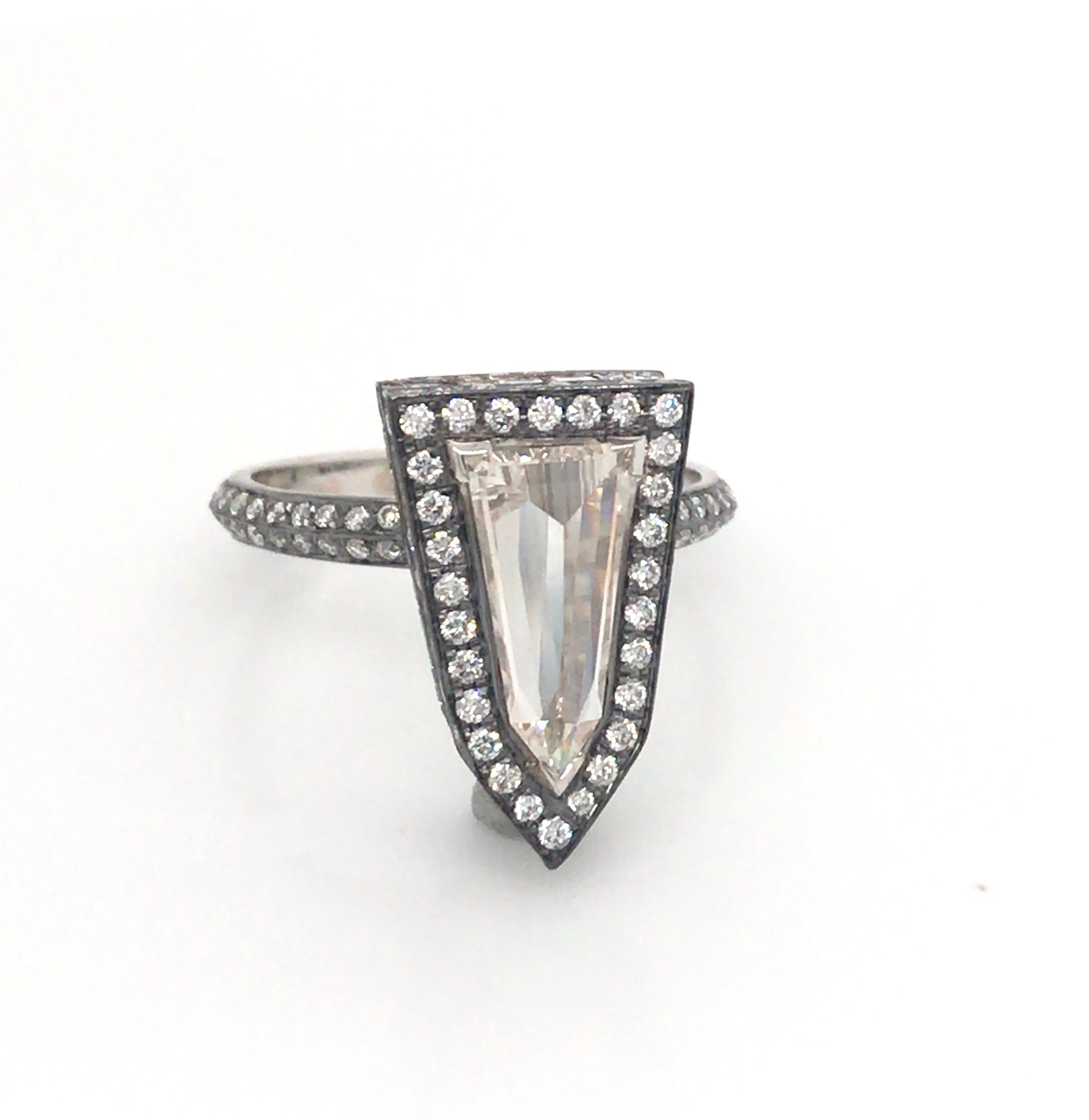 One-of-a-kind Rose-cut Diamond Cocktail Ring 2