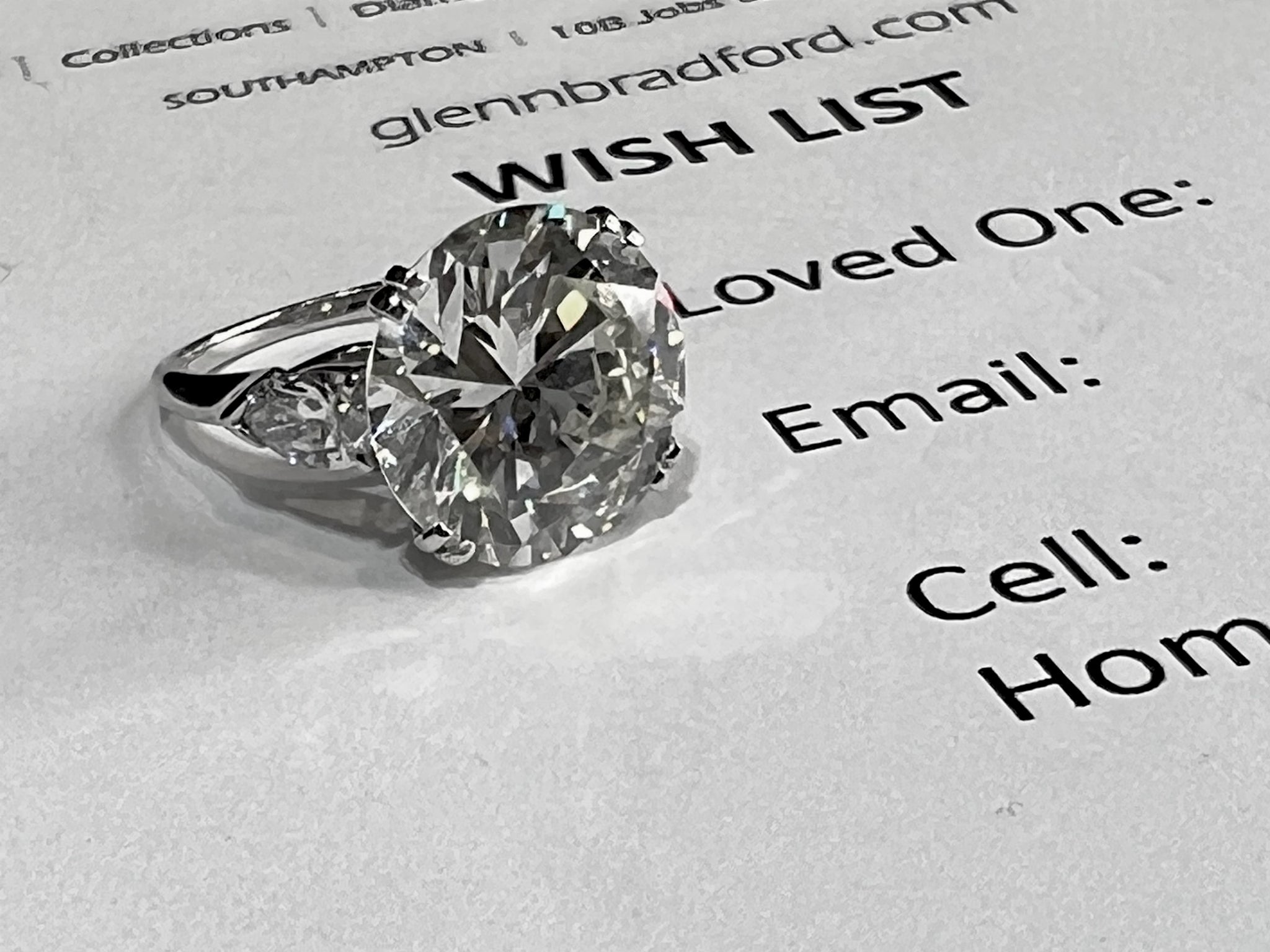 harry winston oval engagement ring