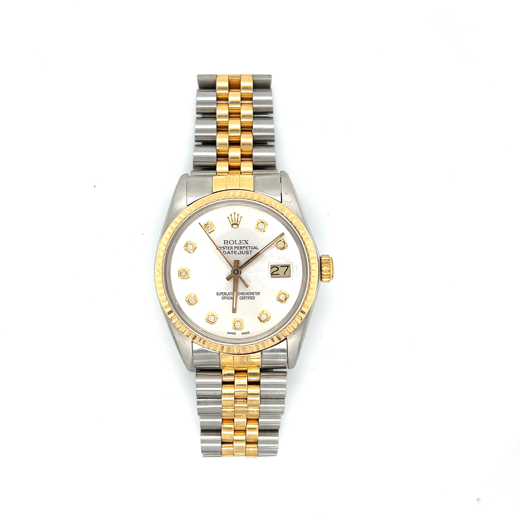 1986 Rolex Datejust 36 Applied Diamond Dial