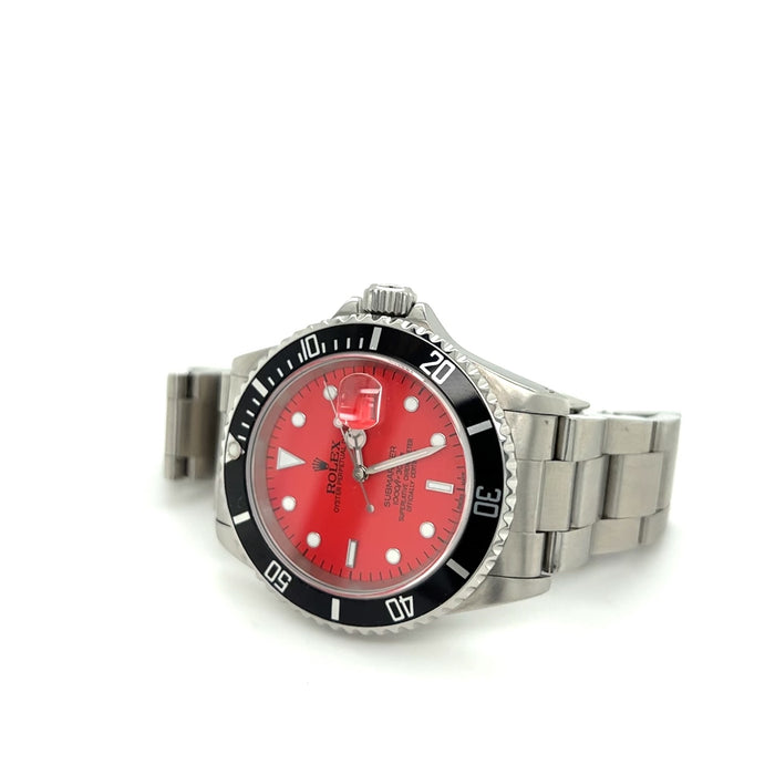 appel Periodisk Hviske 1997 Rolex Submariner ref 16610 Red – Glenn Bradford Fine Jewelry