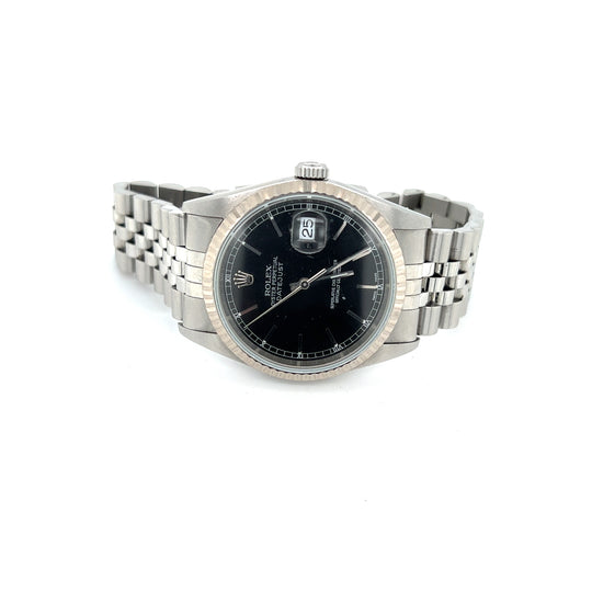 NOS 2001 Rolex Datejust 36 Black Dial