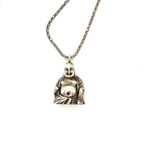 'Laughing Buddha' Sterling Silver
