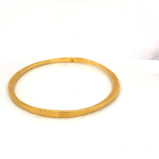 Hand-Hammered Tulum Asymmetrical Bangle