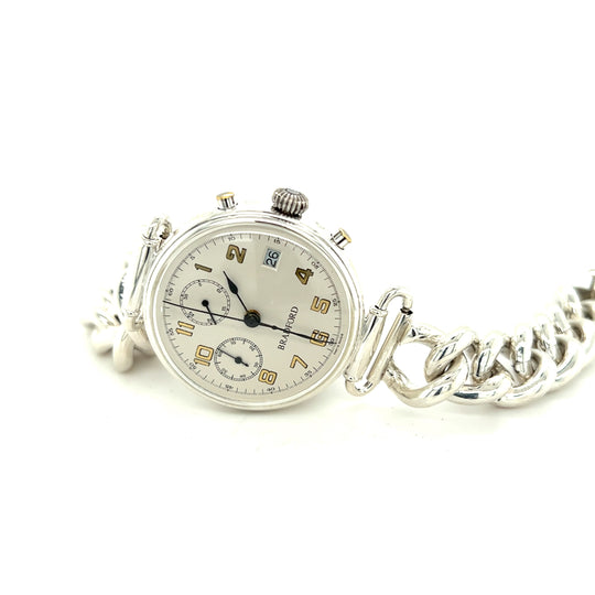 Limited Edition NOS Glenn Bradford Sterling Chronograph