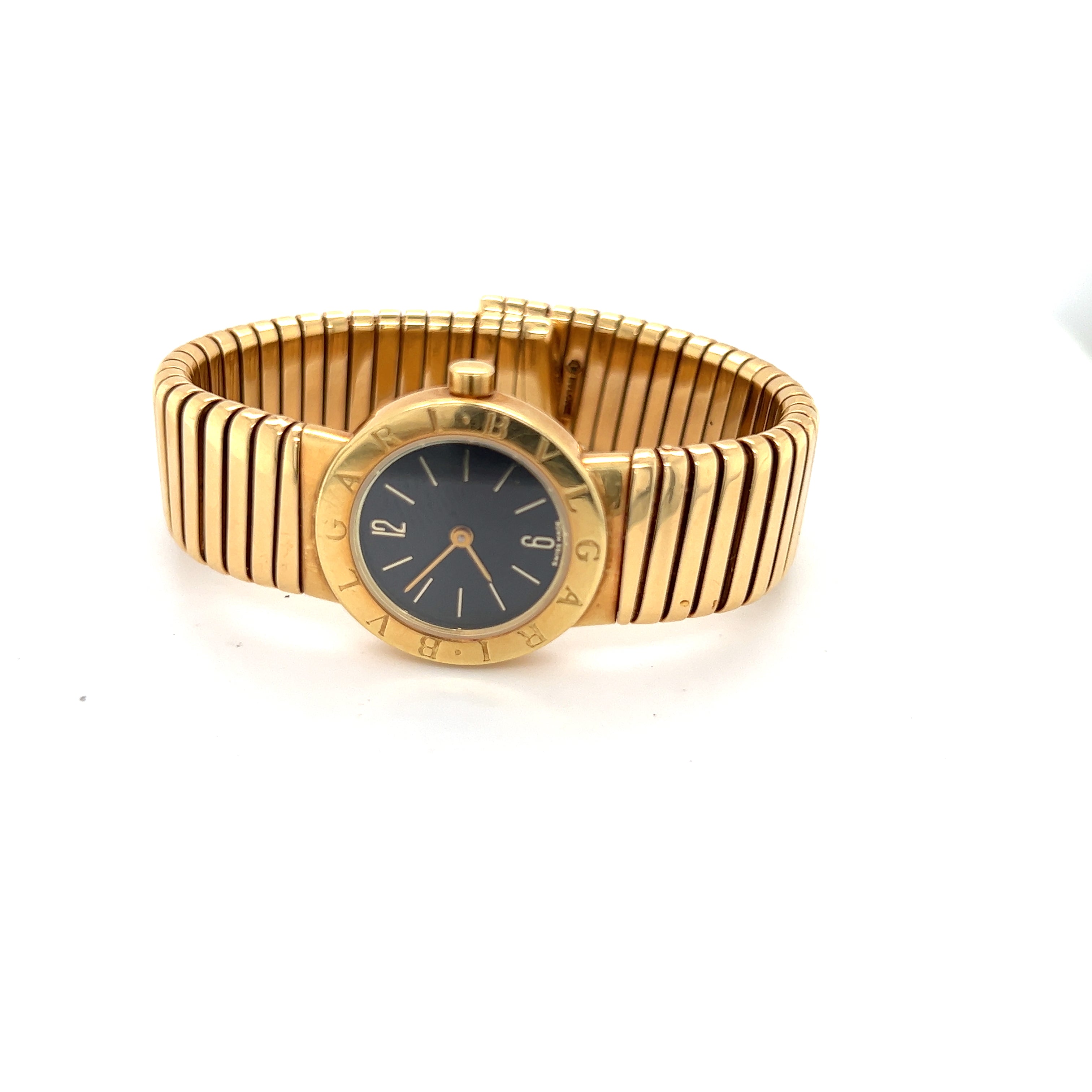 Bulgari Tubogas 18kt Gold Watch – Glenn Bradford Fine Jewelry