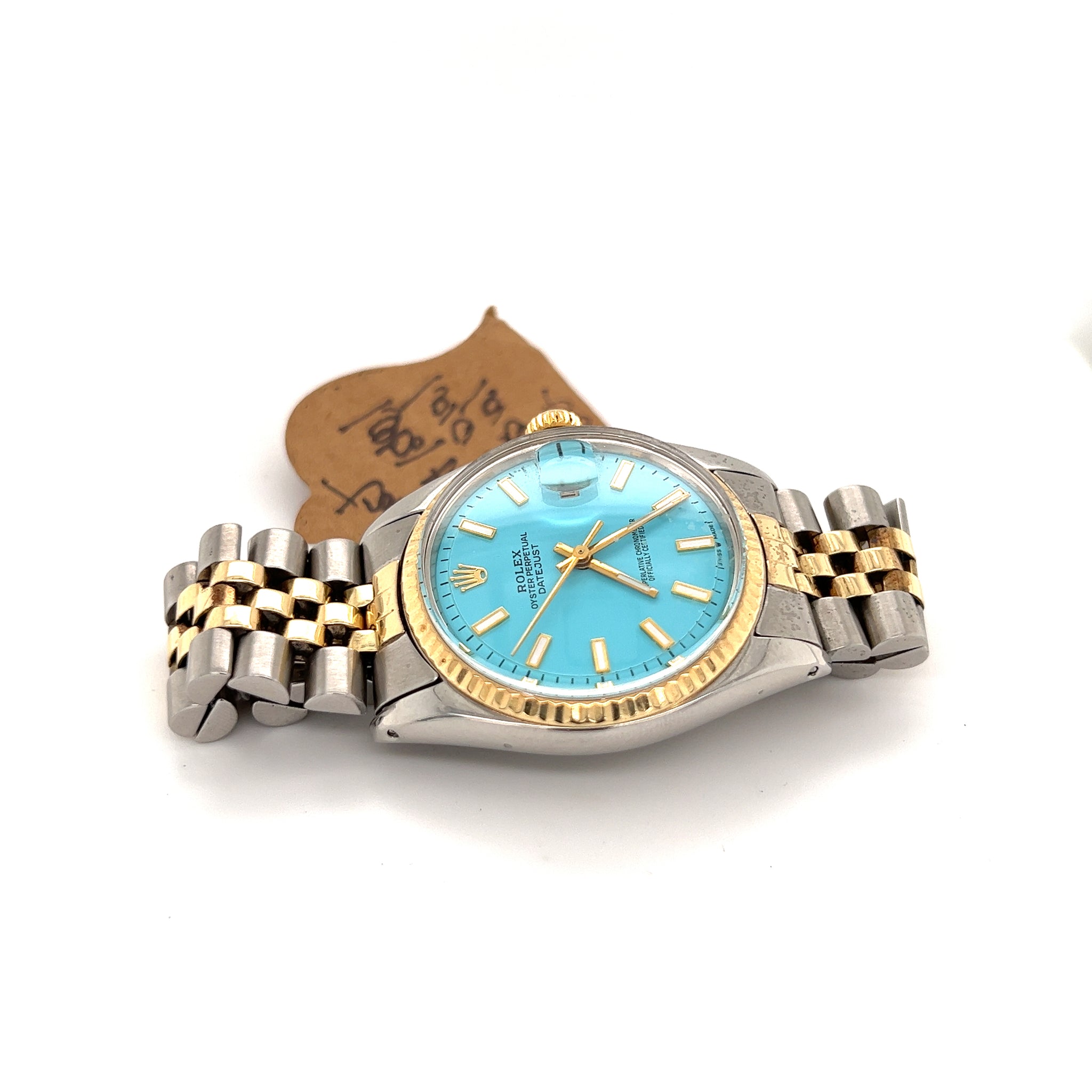 1978 Rolex Datejust 36 Turquoise Two Tone