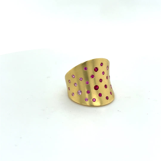 High Polish Tulum Shield Ring 4B