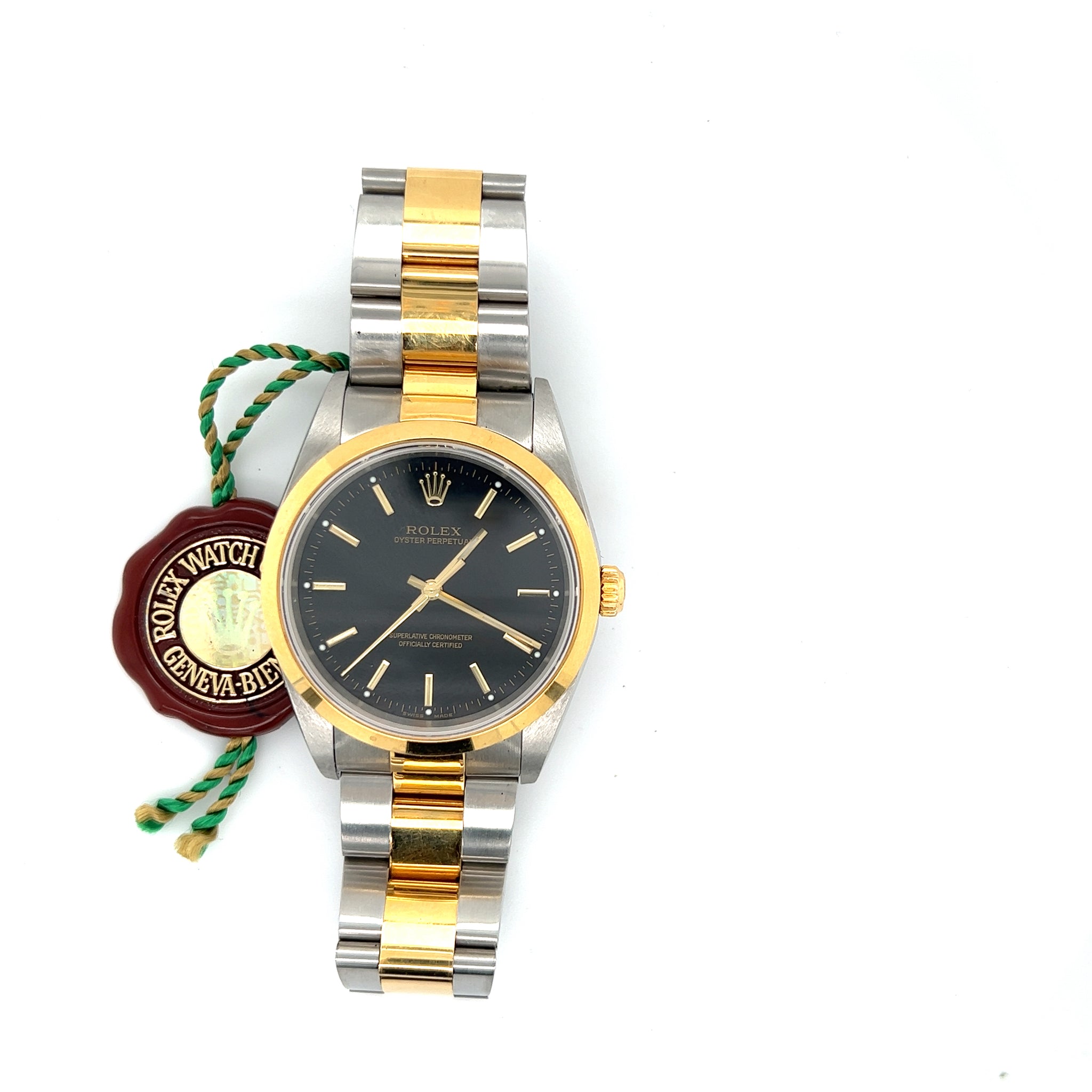 NOS 2008 Rolex Oyster Perpetual 34mm Black