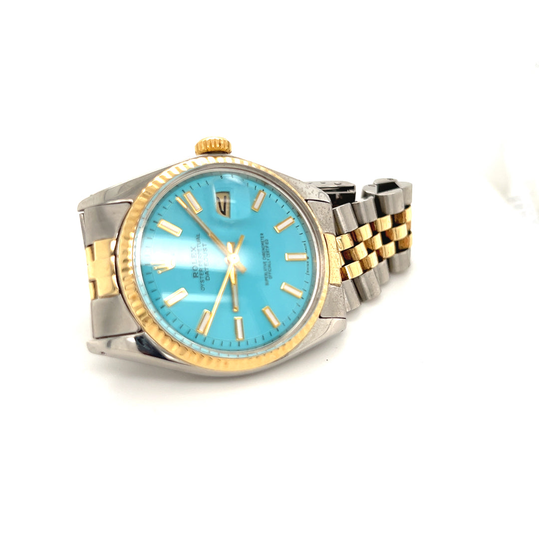 1978 Rolex Datejust 36 Turquoise Two Tone