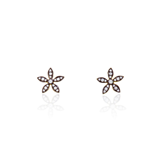 Lotus Flower Stud Earrings