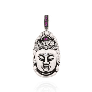 'Buddha of Compassion' in 18kt Gold with Rubies