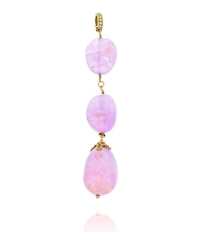 One-of-a-Kind Pink Sapphire Pebble Necklace