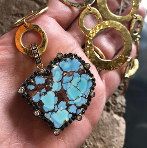One-of-a-Kind Heart-Shaped Turquoise Heaven + Earth Charm