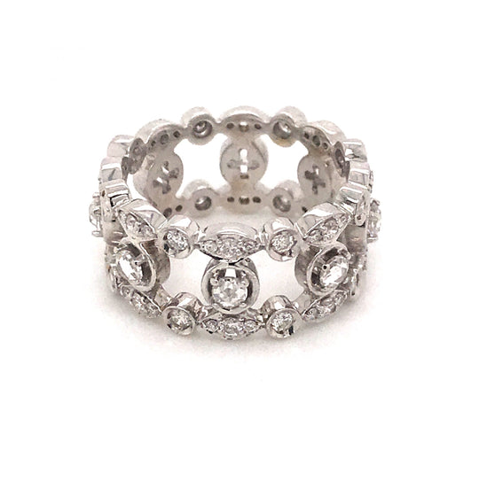 Wide Diamond Eternity Band