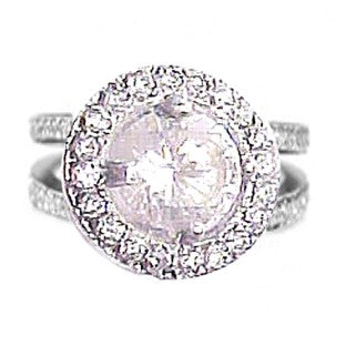 Patricia Split Shank Center Diamond Cocktail Ring