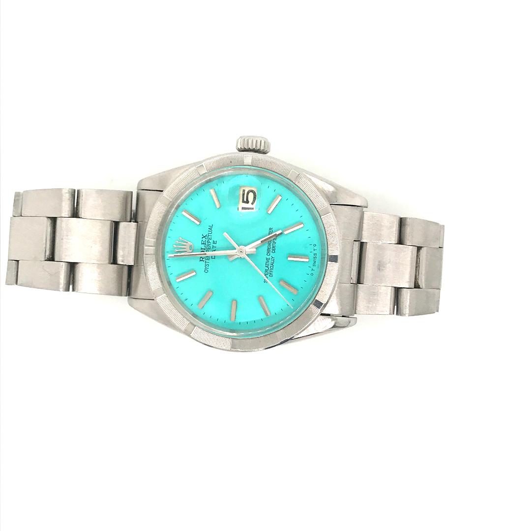 Turquoise Dial Rolex Date