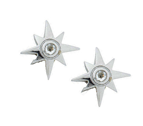 ~.20cttw. Rose-cut Diamond Sunburst Stud