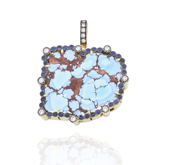 One-of-a-Kind Heart-Shaped Turquoise Heaven + Earth Charm