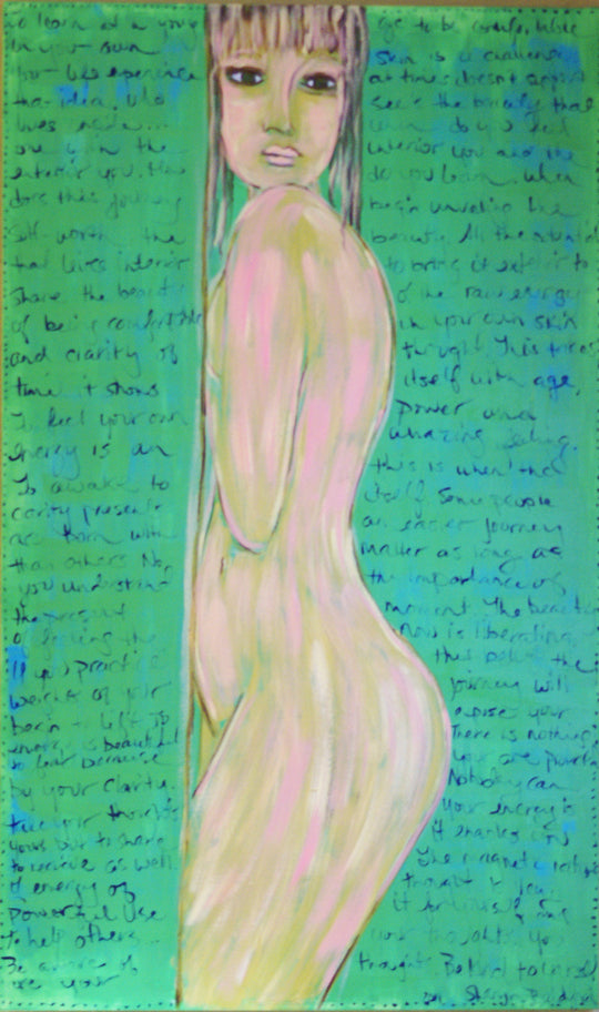 “Green Nude in Pose”