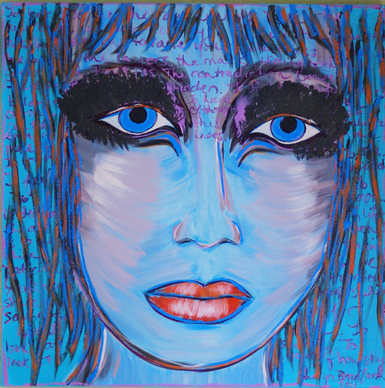 “Thoughts within a Blue Portrait”