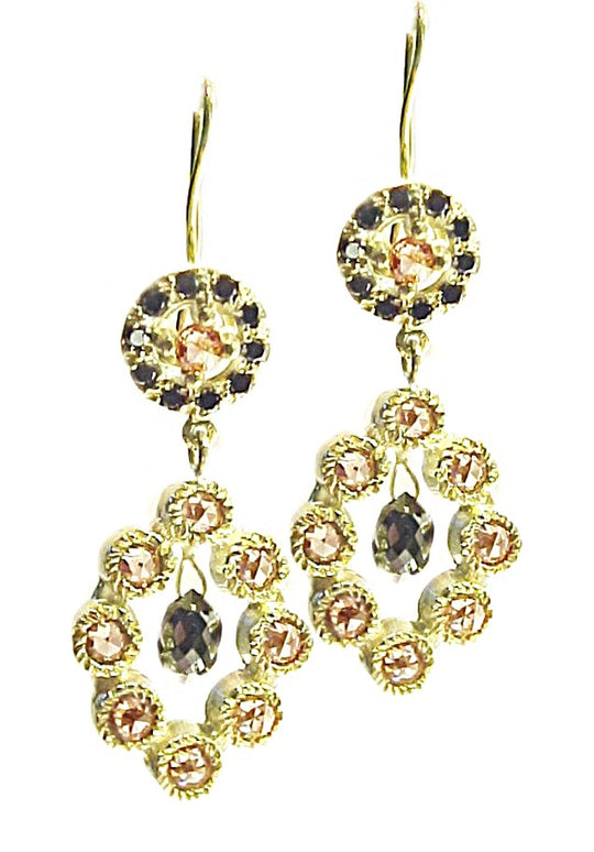 'Marquise Shape Diamond Drop Earring'