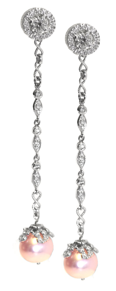 'Pink Pearl + Diamond Chandelier'