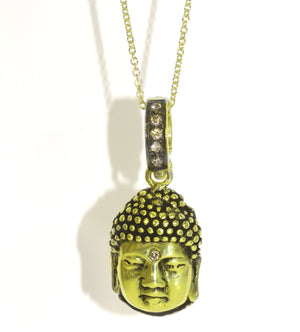 'Buddha of Wisdom' Charm 18kt Gold