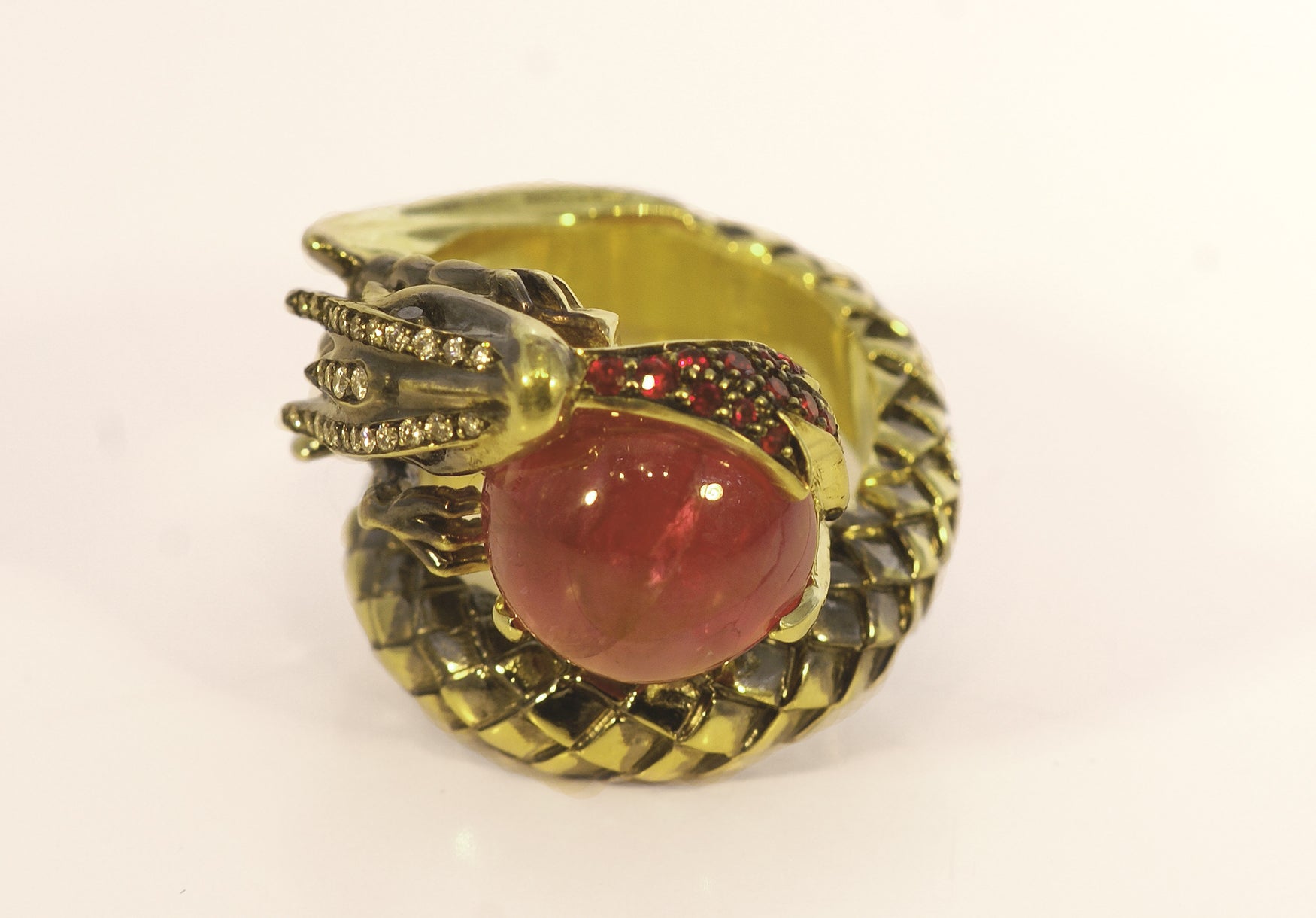 One-of-a-Kind Fire Breathing Dragon Ring 2