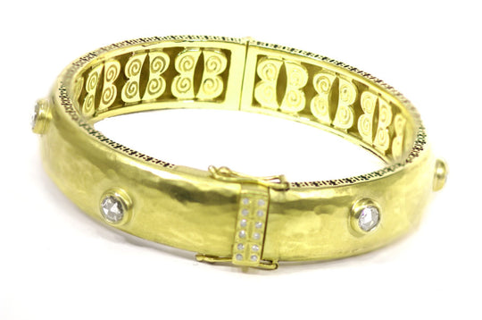 Hand-Hammered Tulum Wide Bangle