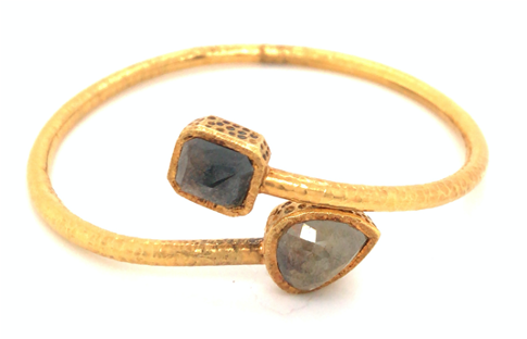 Stacking Rose-cut Diamond Bangle 1