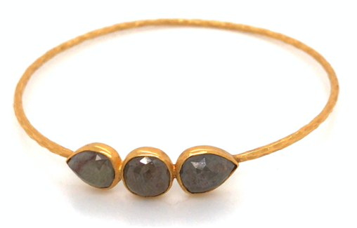 Stacking Rose-cut Diamond Bangle 9