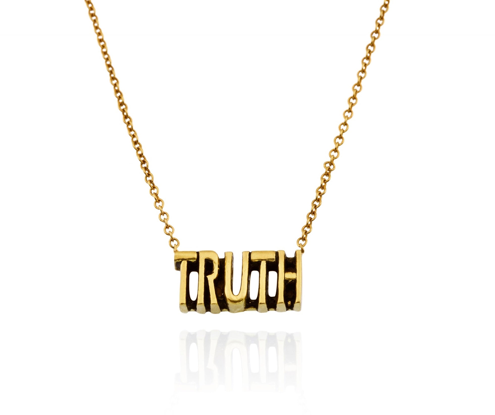 18kt Gold Medium 'Truth' Necklace