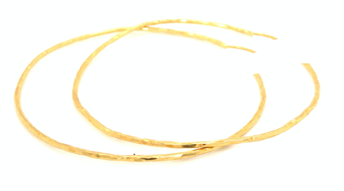 Tulum Hand Hammered Hoop 1