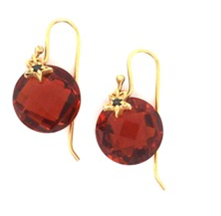 18kt Gold Citrine Earring